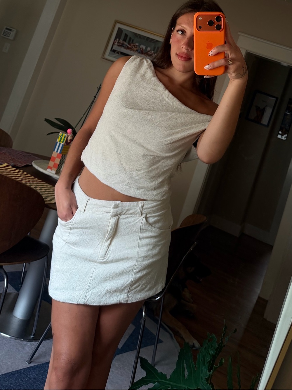 Peppermayo Linen Cream Two Piece Set